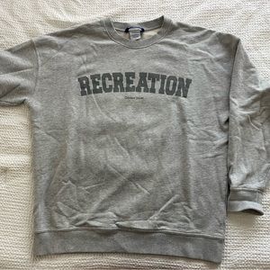 Unisex Outdoor Voices Grey Crew Pullover Size Medium